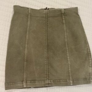 Free People, Size 6, Green Skirt